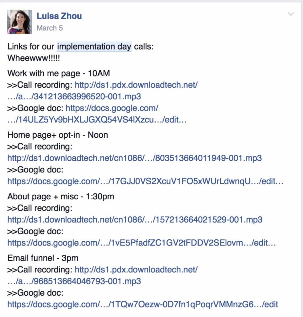 This post summarizes everything we covered during the implementation day