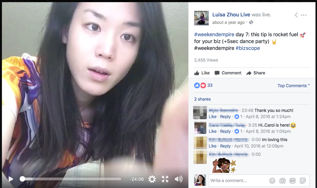 Daily livestreams like this one helped increase audience engagement even more.