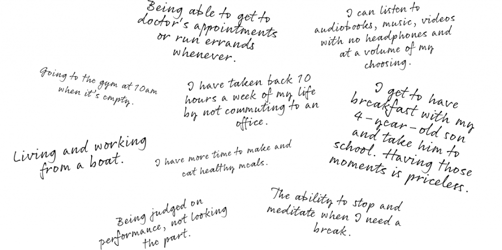 What IWT team members love about working remotely