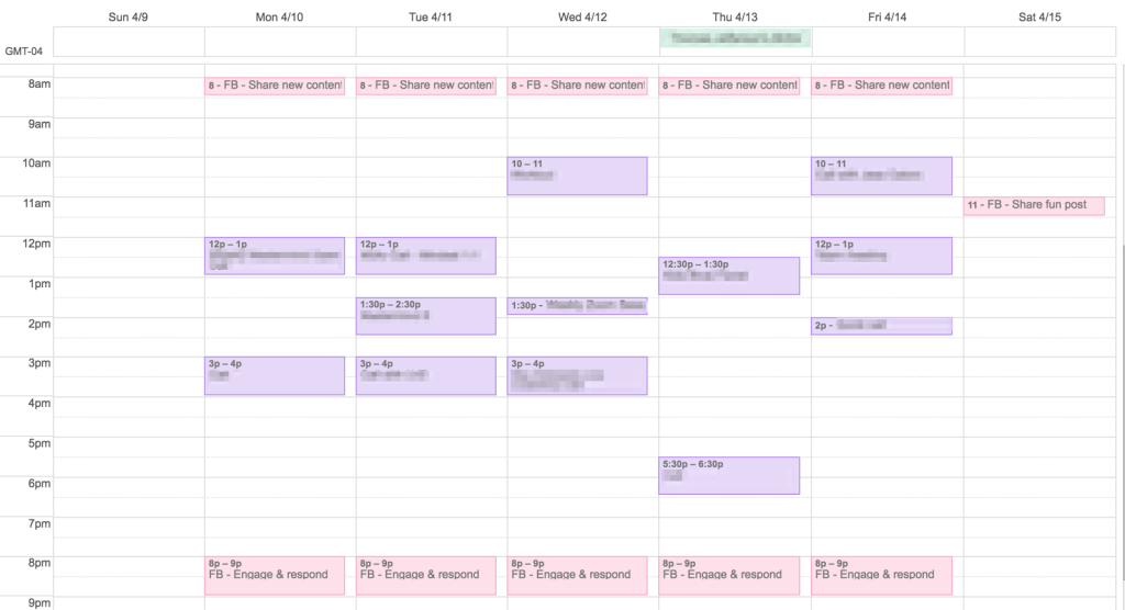 I scheduled my “Facebook time” to hold myself accountable.