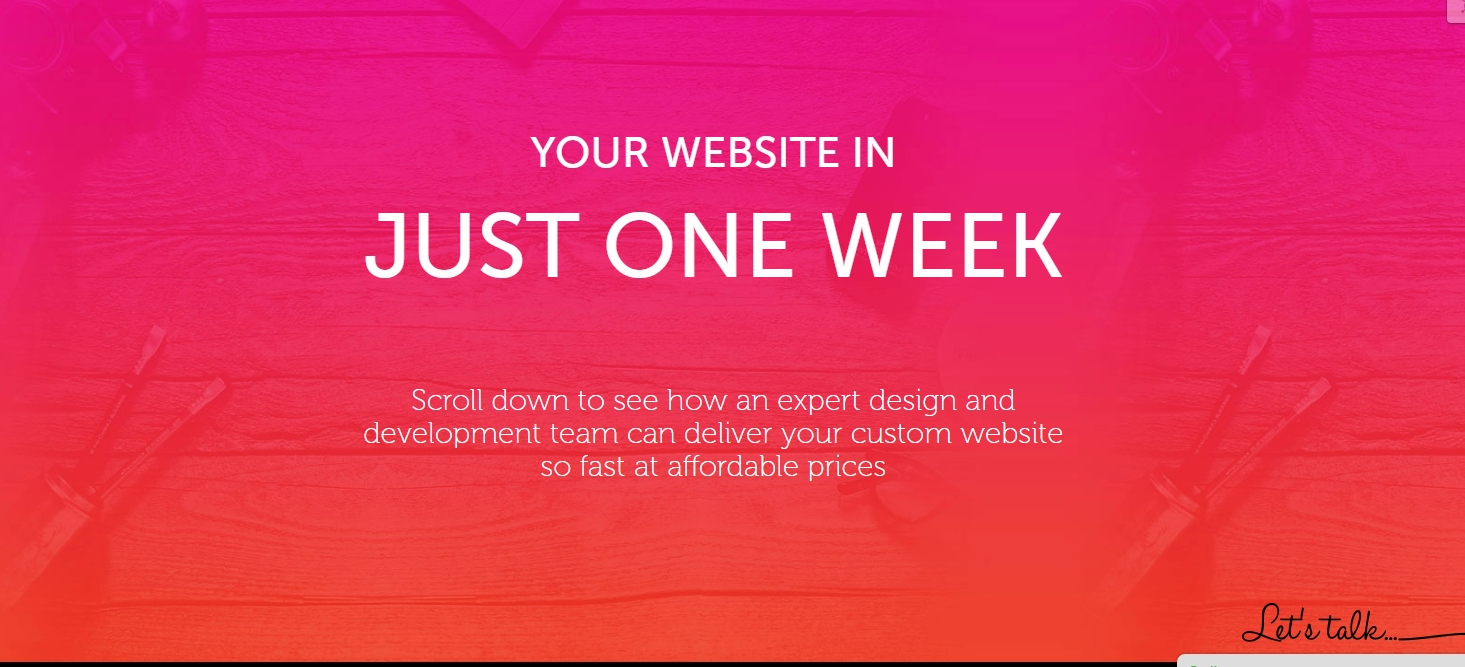 Just one week