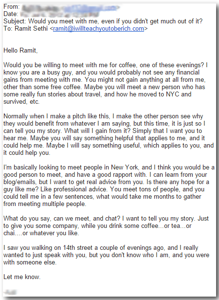 example of a bad introduction email